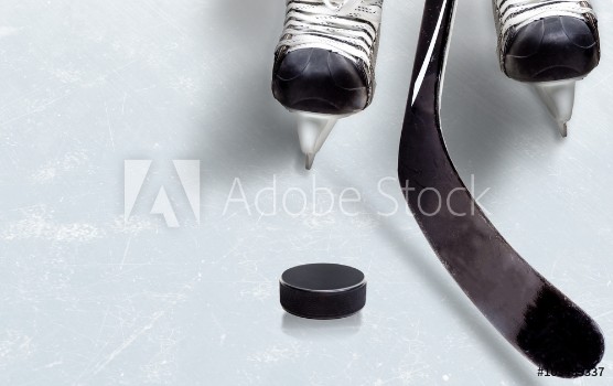 Picture of Ice Hockey Game With Copy Space